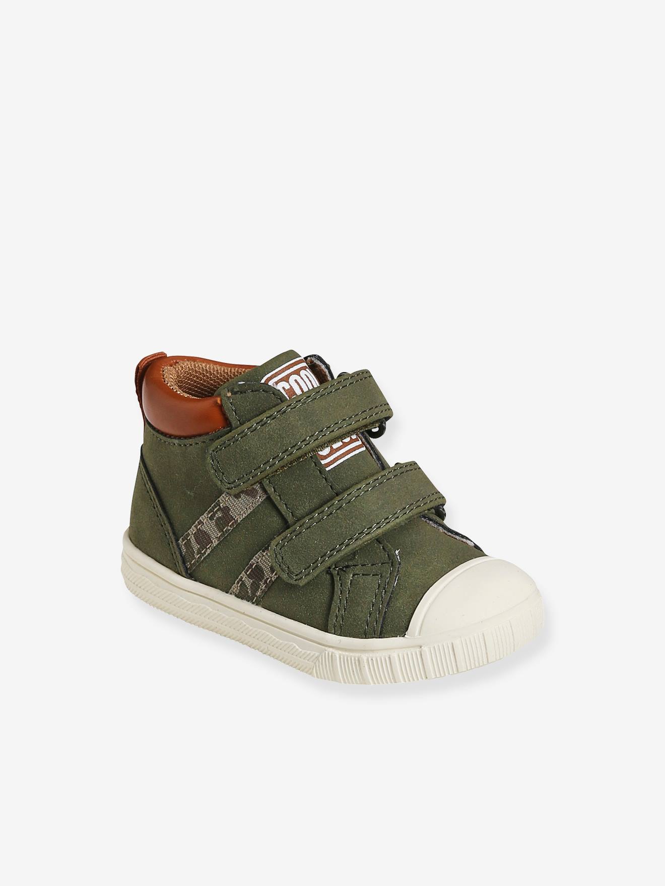 Vertbaudet Baby Sneakers mit Klett - khaki