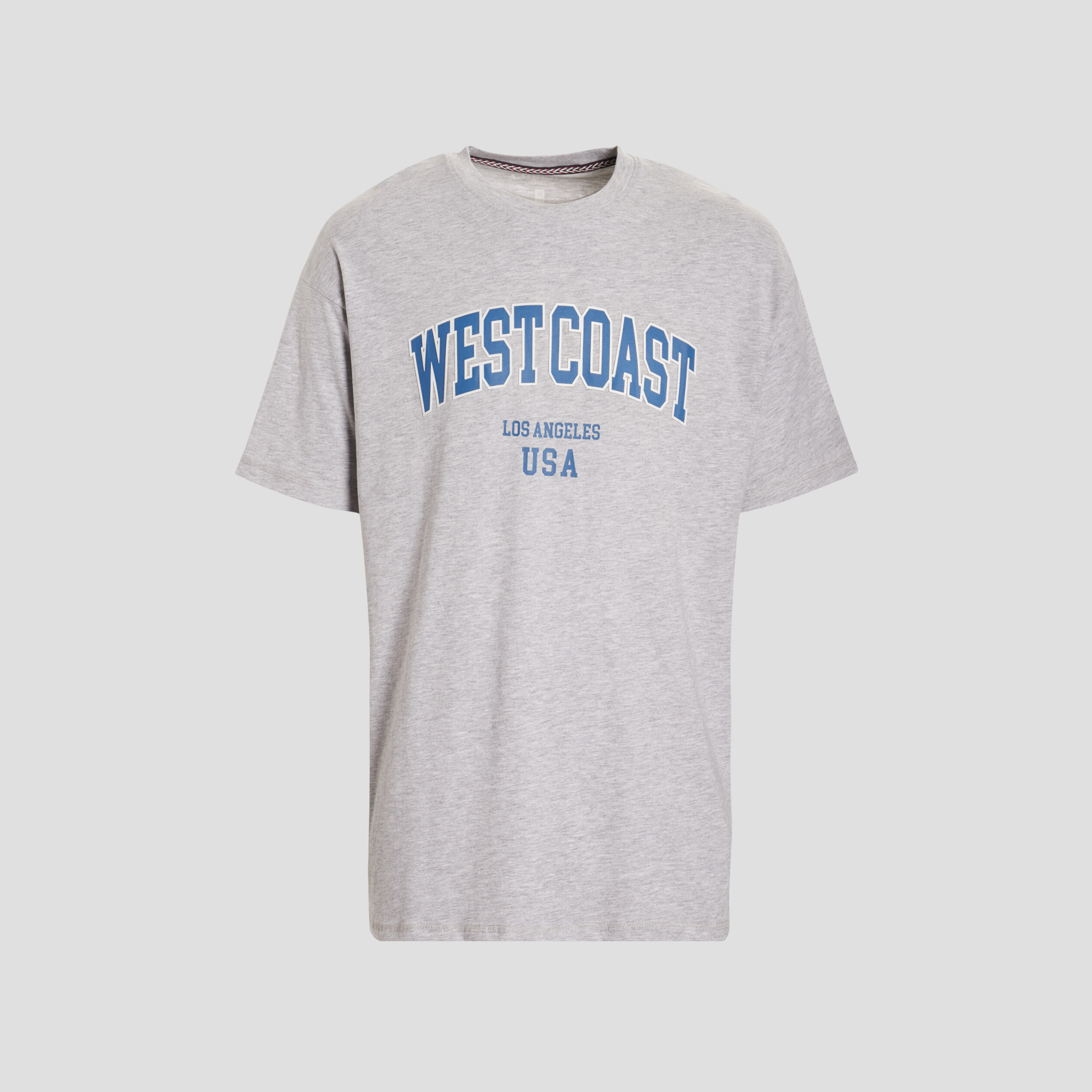 T-shirt manches courtes gris clair homme | La Halle