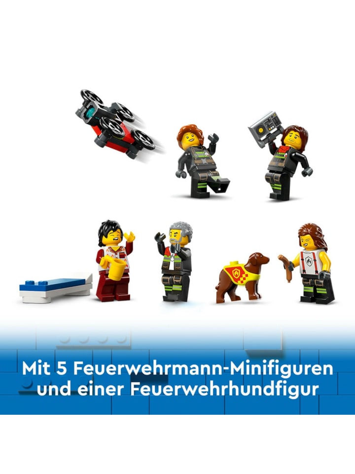 LEGO City Feuerwehrstation mit Drehleiterfahrzeug in Mehrfarbig ab 6 Jahre günstig kaufen onesize