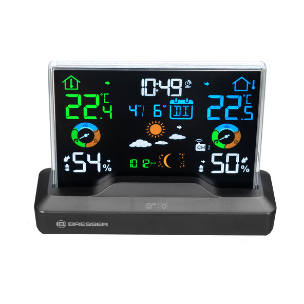 Funk-Farbwetterstation mit rahmenlosem Display