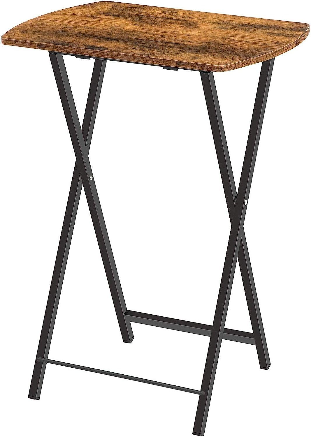 Hoobro Klapptisch Beistelltisch Klappbar, Kleiner Sofatisch, Tablett Tisch