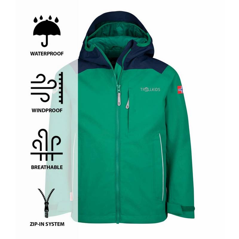 Trollkids Bergen Regenjacke Kinder