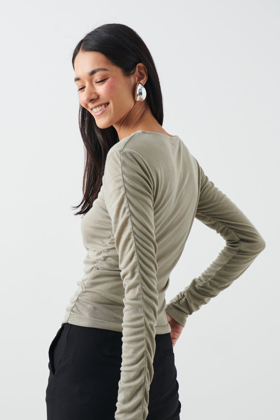 Ruched ls top