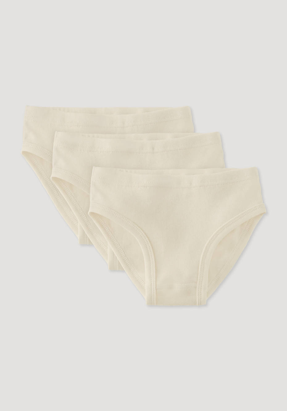 Mädchenslip PureNatur 3er-Pack aus reiner Bio-Baumwolle