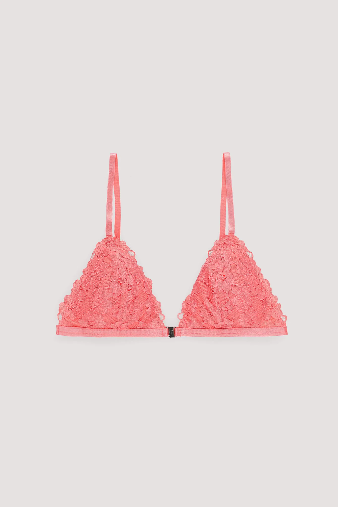 Triangel-Top mit Blumenspitze und Trägerdetail