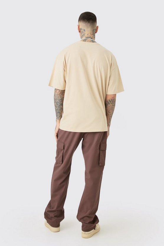 Tall lockere Twill Cargo-Hose