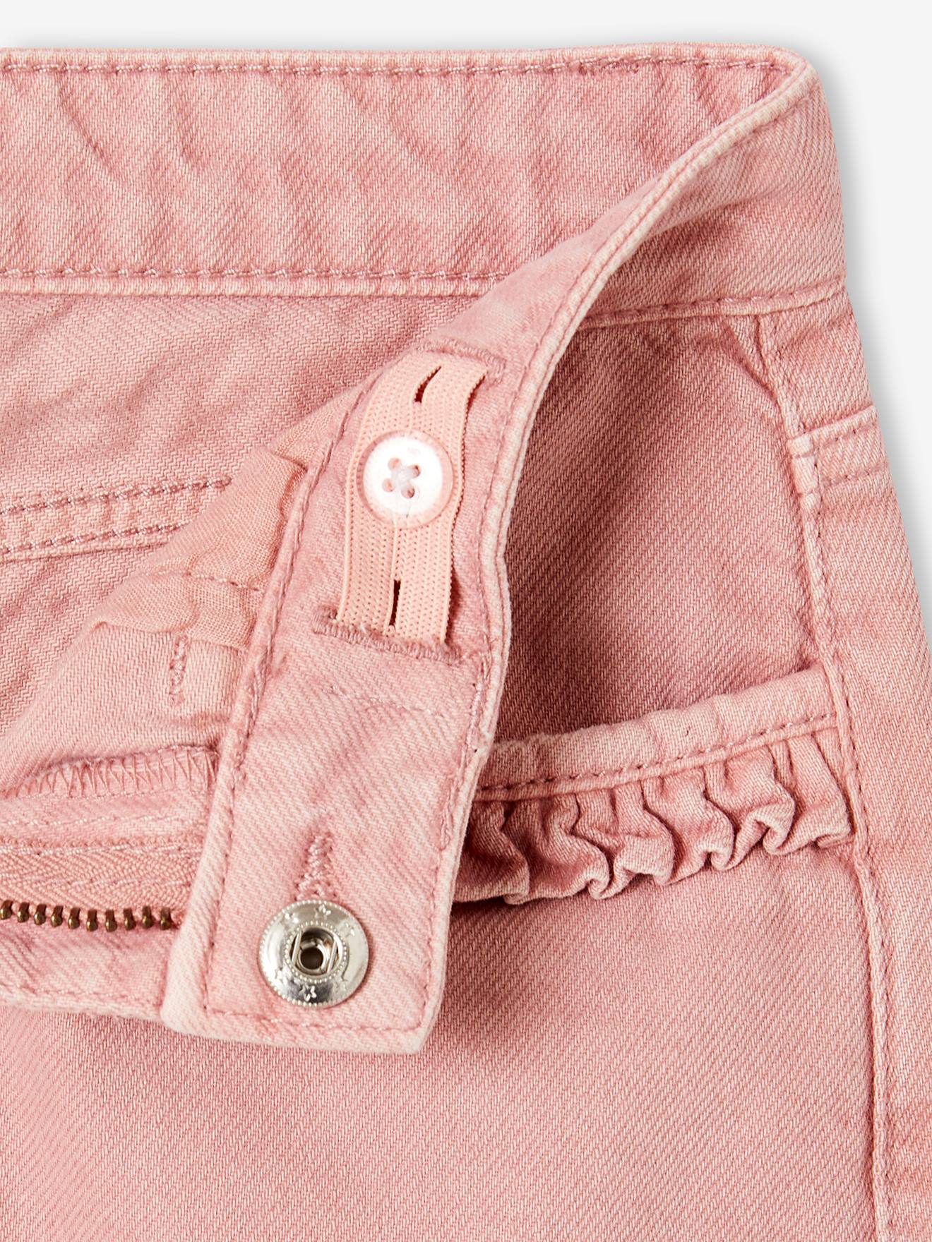 Vertbaudet Gerade Mädchen Hose, Hüftweite COMFORT - blush