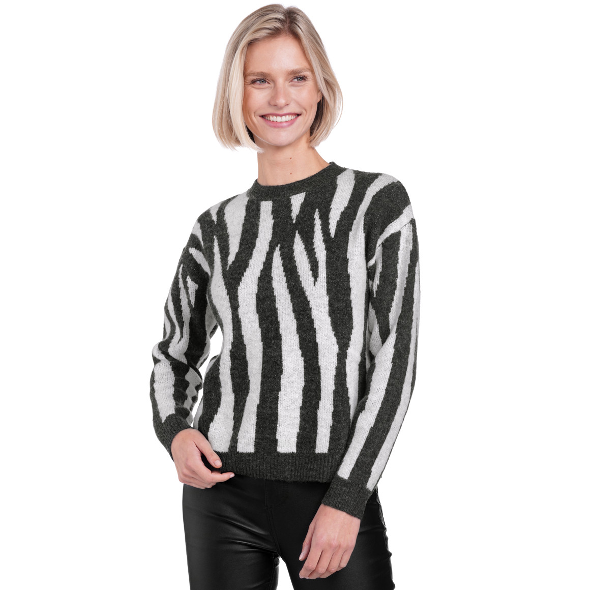 Damen Strickpullover gestreift