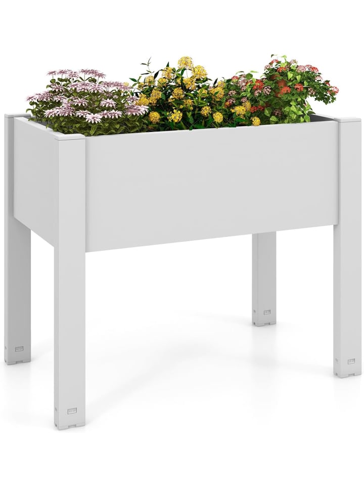 COSTWAY Gartenbeet selbstbewässernd 76x45x61cm in Weiß günstig kaufen onesize