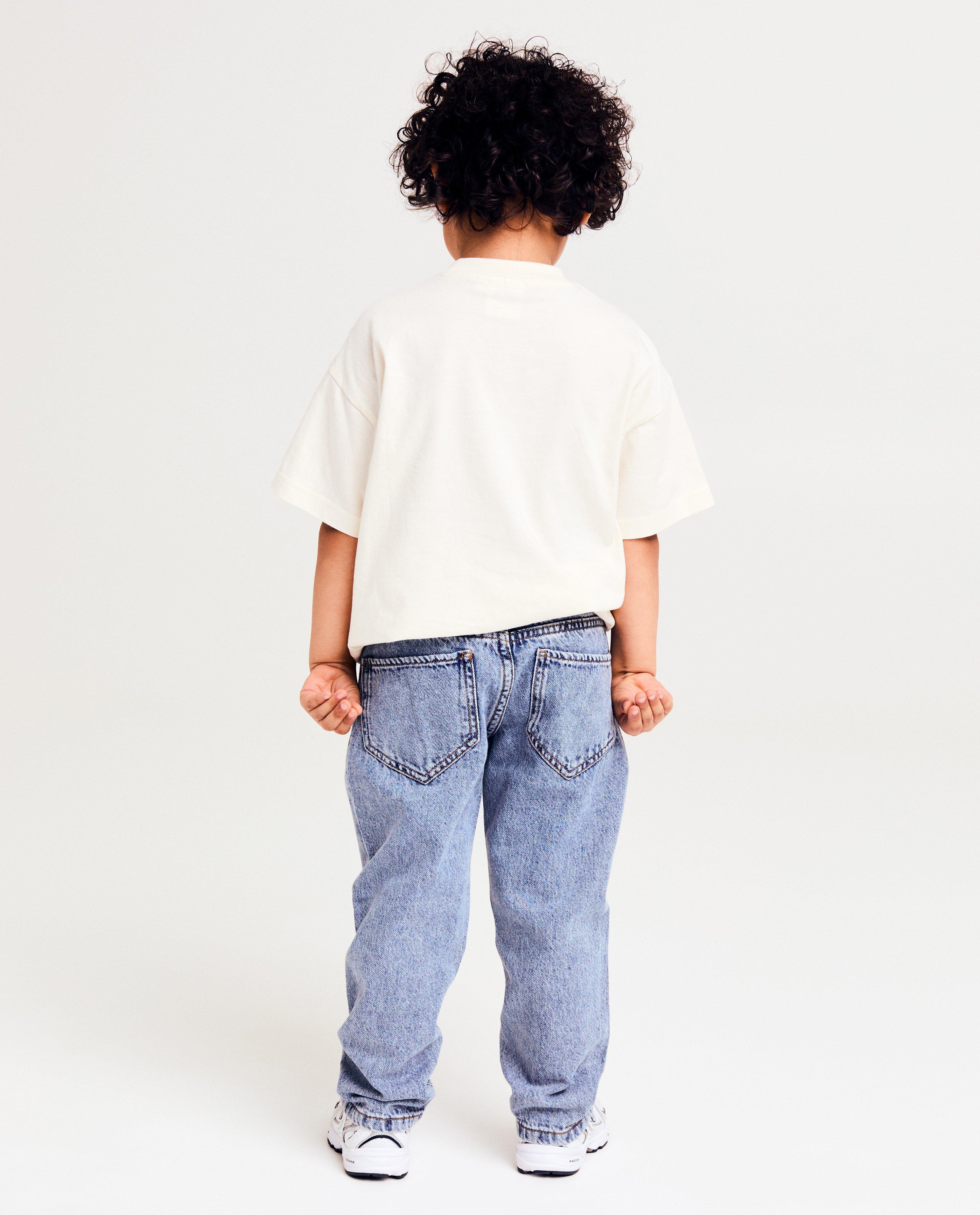 Blugi Kidz Nation Blue, croială dreaptă, albastru deschis