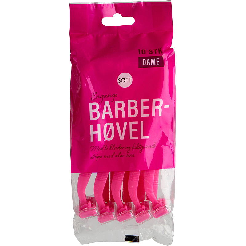 Soft Barberhøvel 10-pk, dame engangs