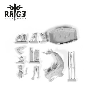 Shark Hunter Resin Figure