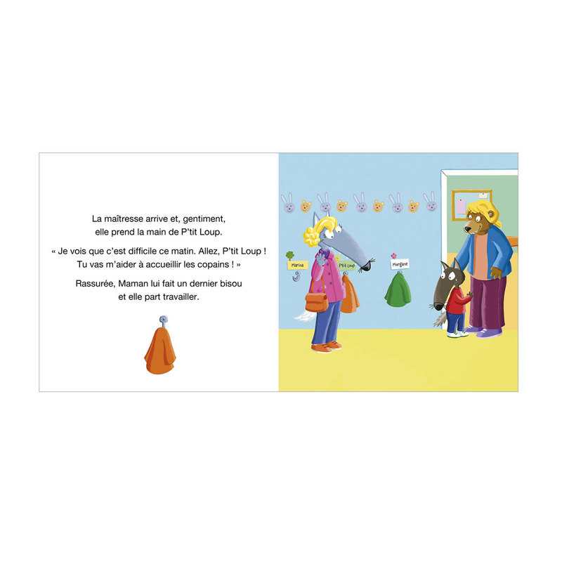 Livre P'tit loup ne veut pas aller à l'école - Auzou