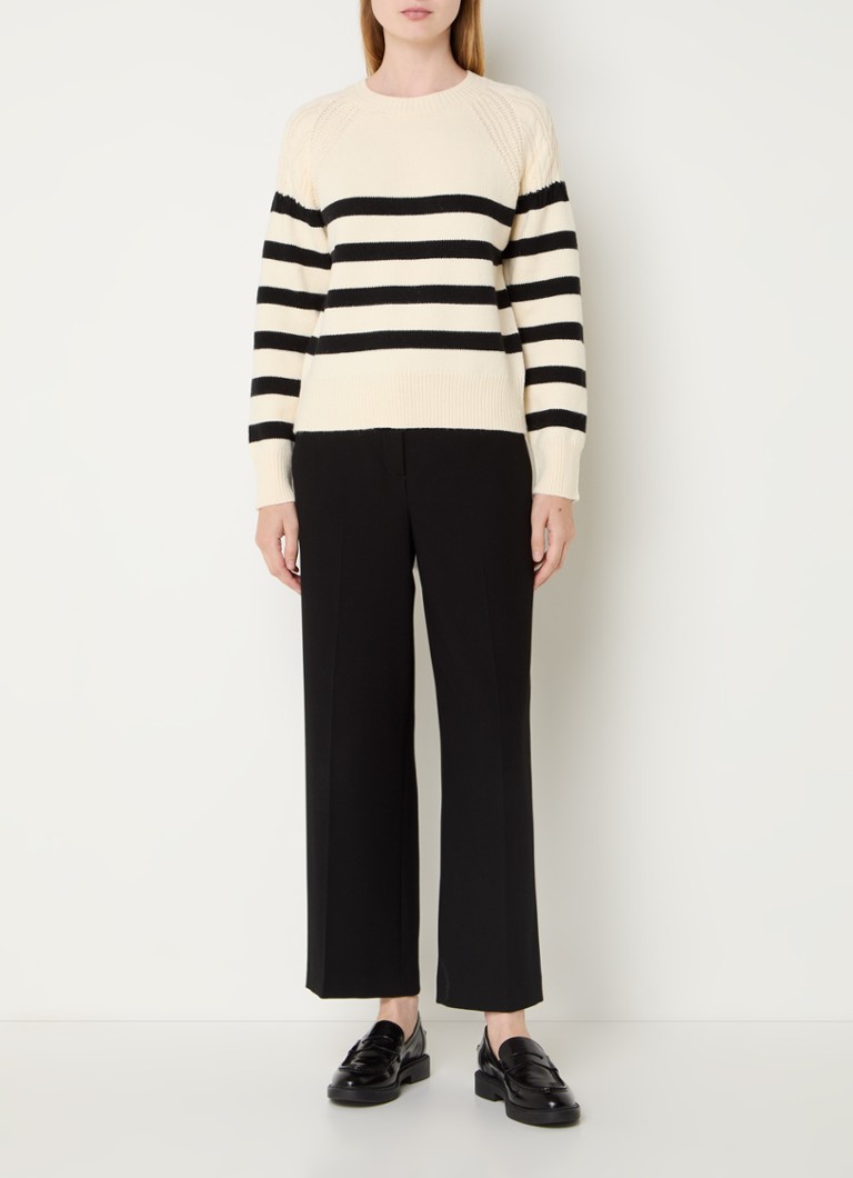 Pulover Quinley Fine Knit French Connection cu dungi