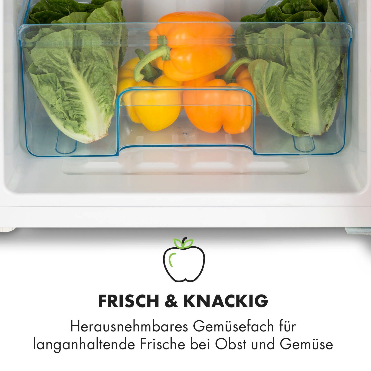 Klarstein Kühl-/Gefrierkombination CO2-AudreyB-R 10033193, 129.5 cm hoch, 45.5 cm breit