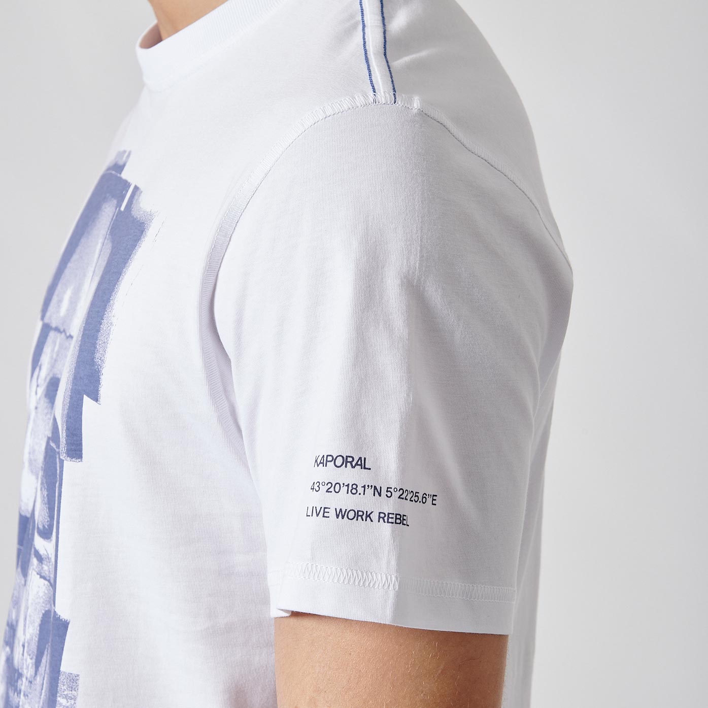 BERTO  T-shirt blanc homme 100% coton bio