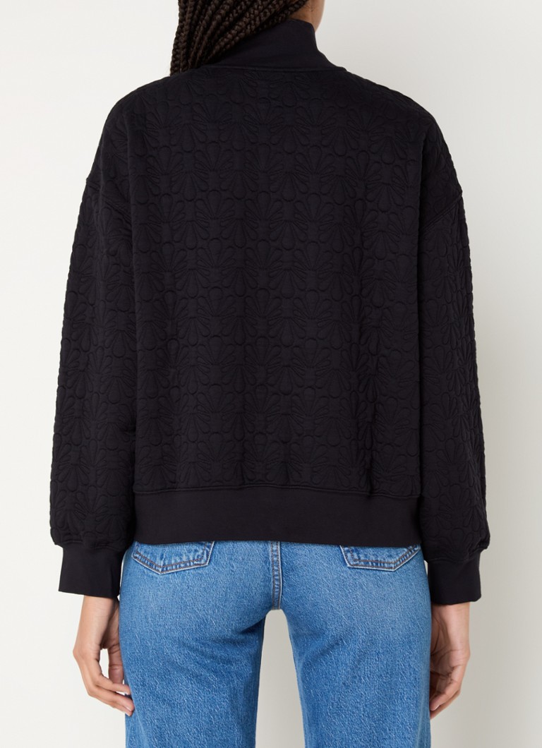 Texturált Levi's pulóver félcipzárral