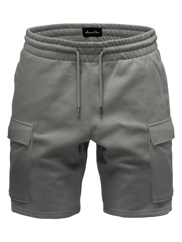 Amaci&Sons Cargoshorts CLERMONT in Dunkelgrau günstig kaufen
