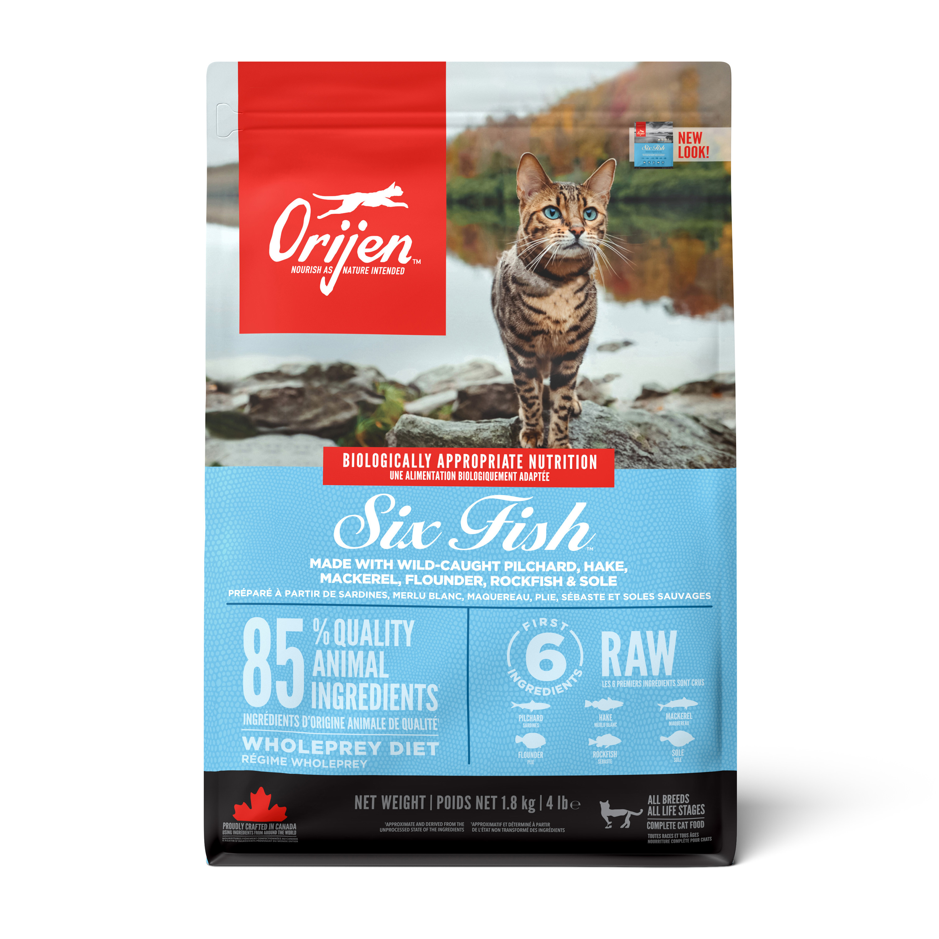 Orijen Trockenfutter Orijen Six Fish Cat 1,8 kg