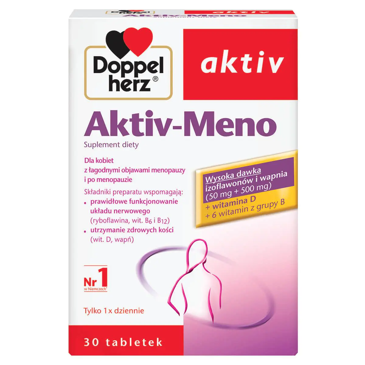 Doppelherz Aktiv Aktiv-Meno, Ένα παρασκεύασμα για την ανακούφιση των συμπτωμάτων της εμμηνόπαυσης, Δισκία