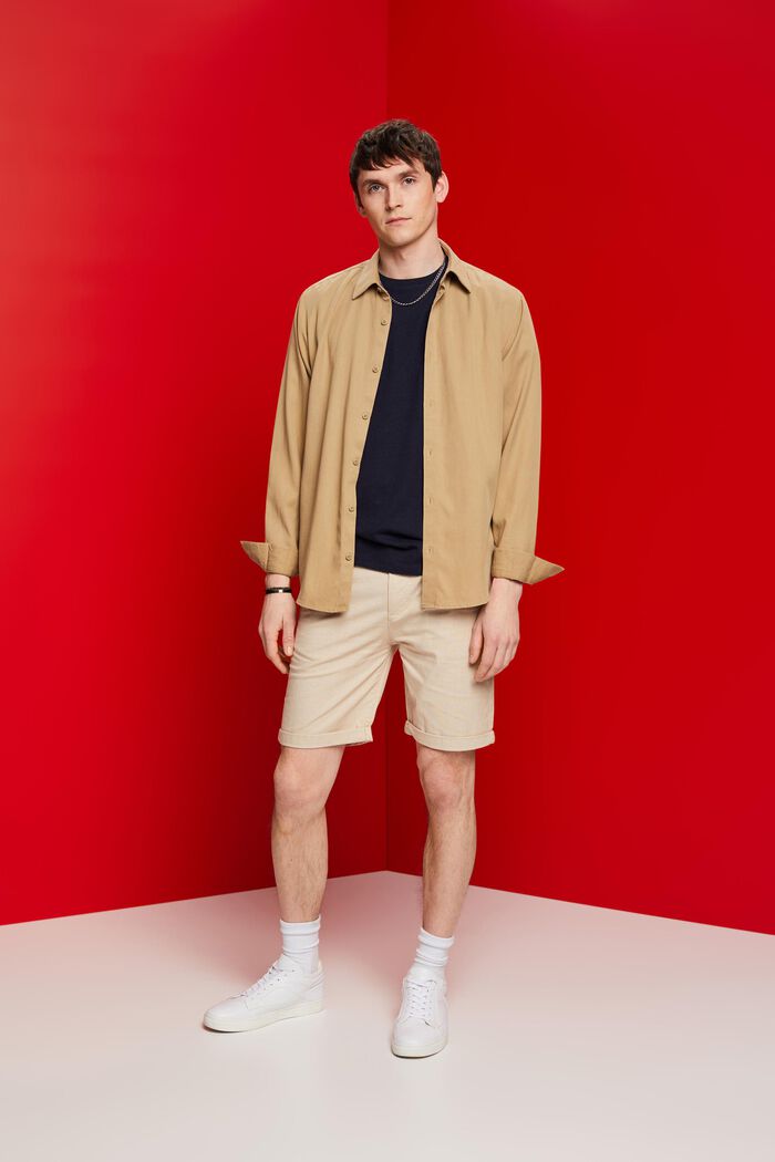 Zweifarbige Chino-Shorts