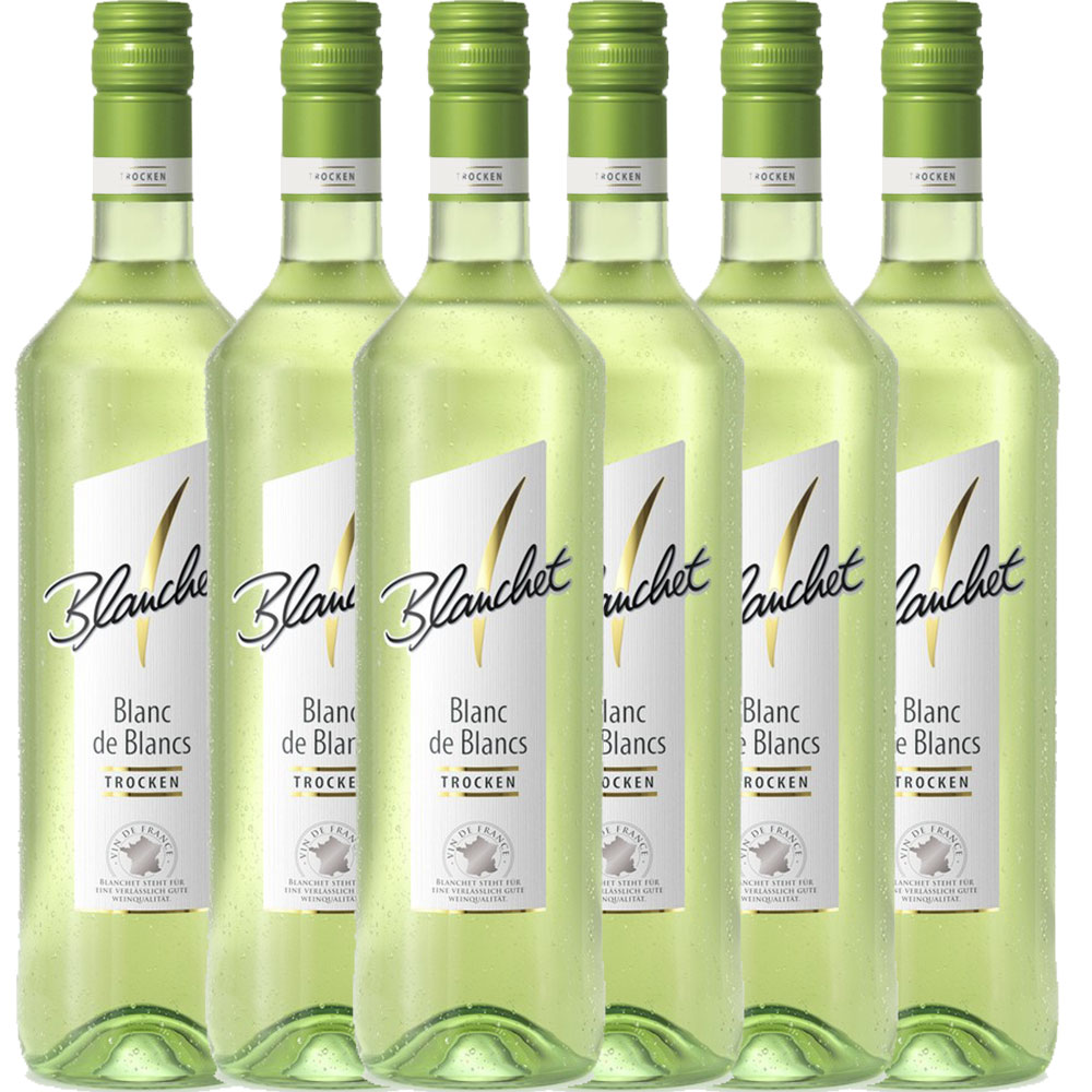 Blanchet Weißwein Blanc de Blancs Trocken - 6er Karton