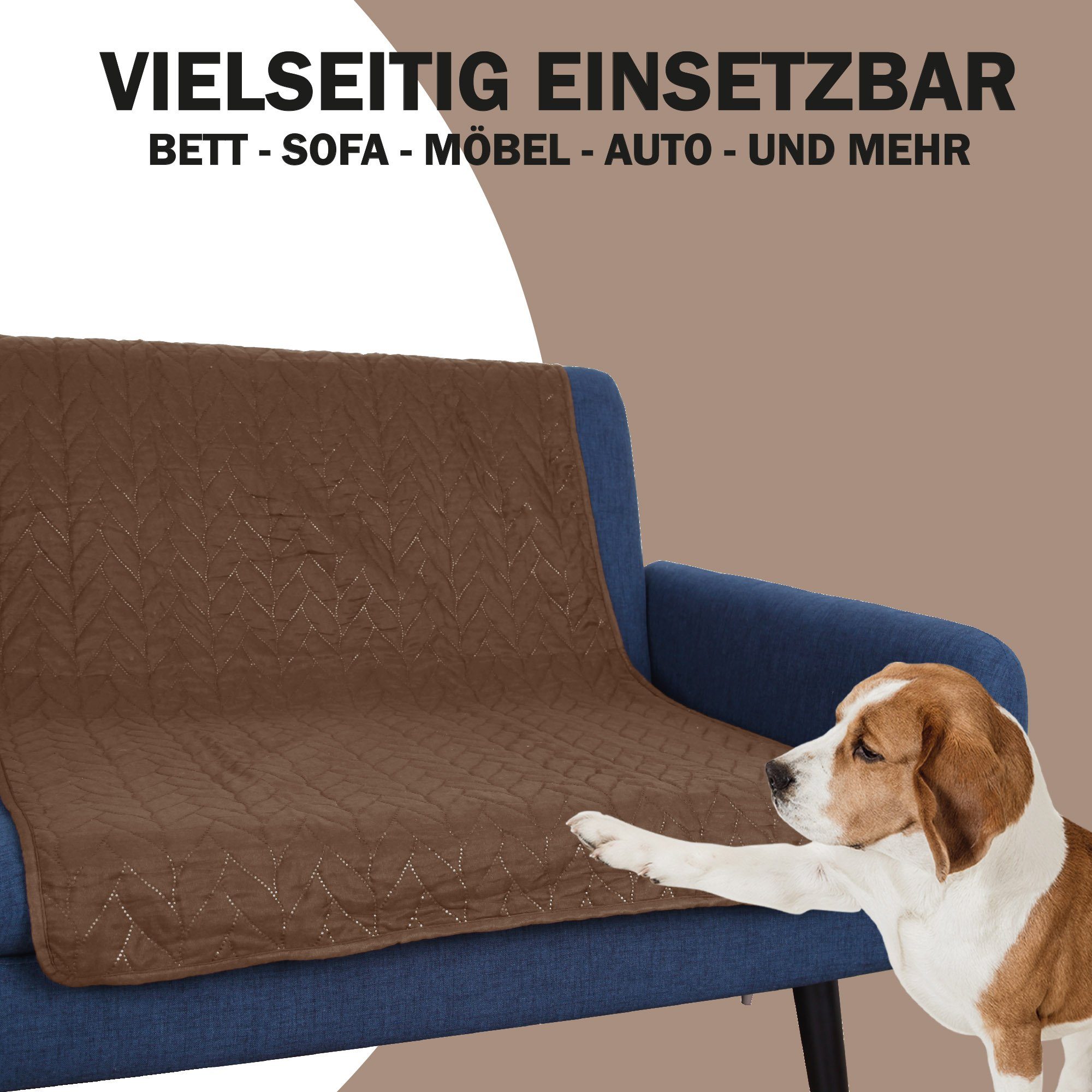 Bestlivings Tierdecke gesteppte Haustierdecke S-XL, Polyester, Haustiermatte - perfekt für Katzen bis große Hunde - Steppdecke