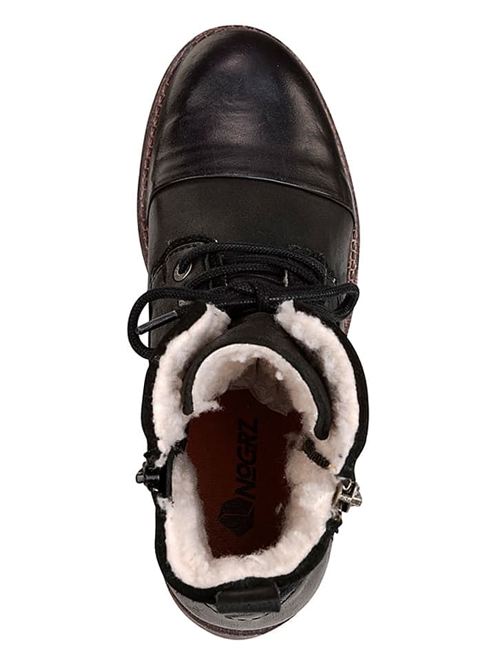 NoGRZ Lederboots in Schwarz, NEU!!!  günstig kaufen 37