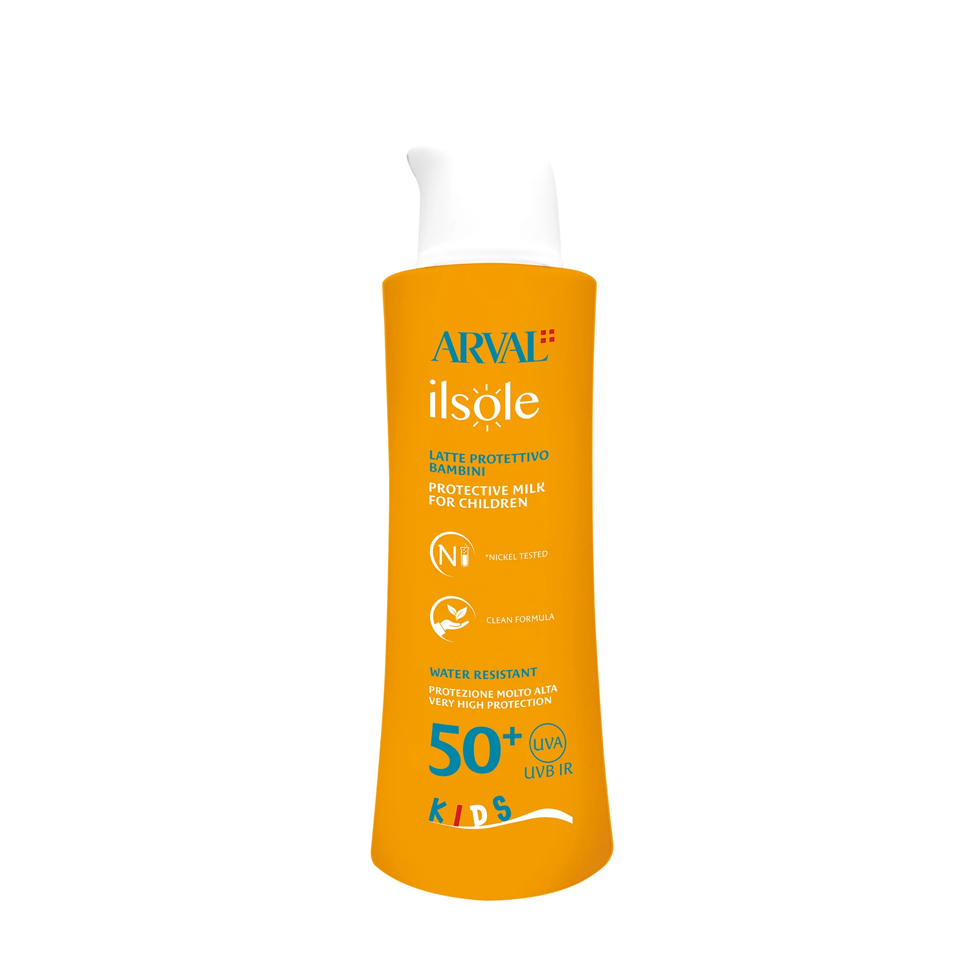 Ilsole napvédő tej gyermekeknek SPF50+ - Gyermek napozókrém, Magas védelemmel ellátott testápoló tej, Gyermektermékek