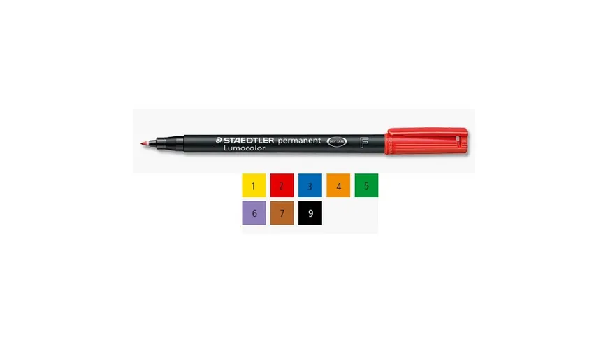 STAEDTLER Universalstift LUMOCOLOR  mittel wasserfest schwarz
