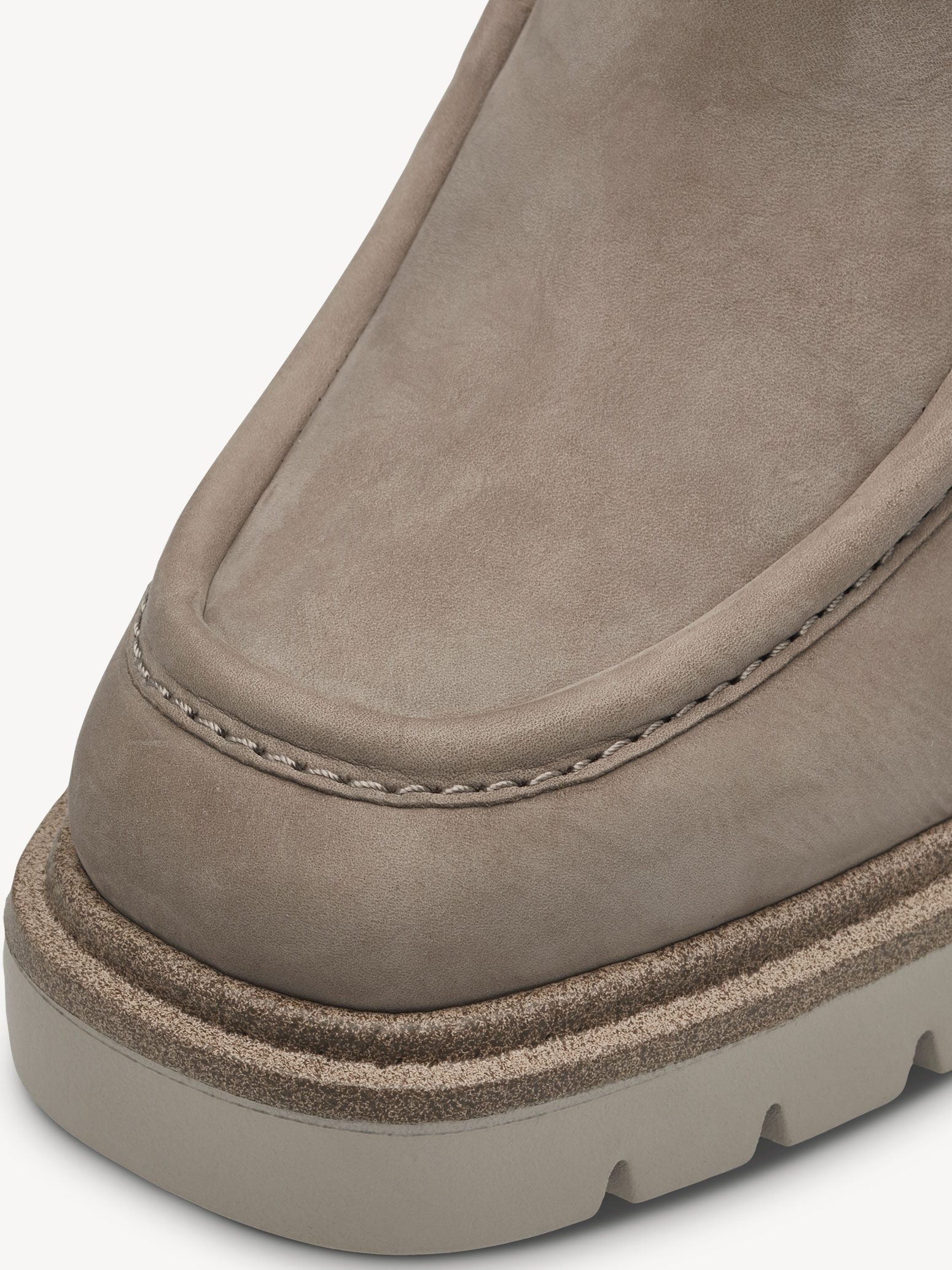 Bottine en cuir - beige