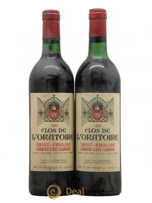 Clos de l'Oratoire Grand Cru Classé  1982 - Lot de 2 Bouteilles