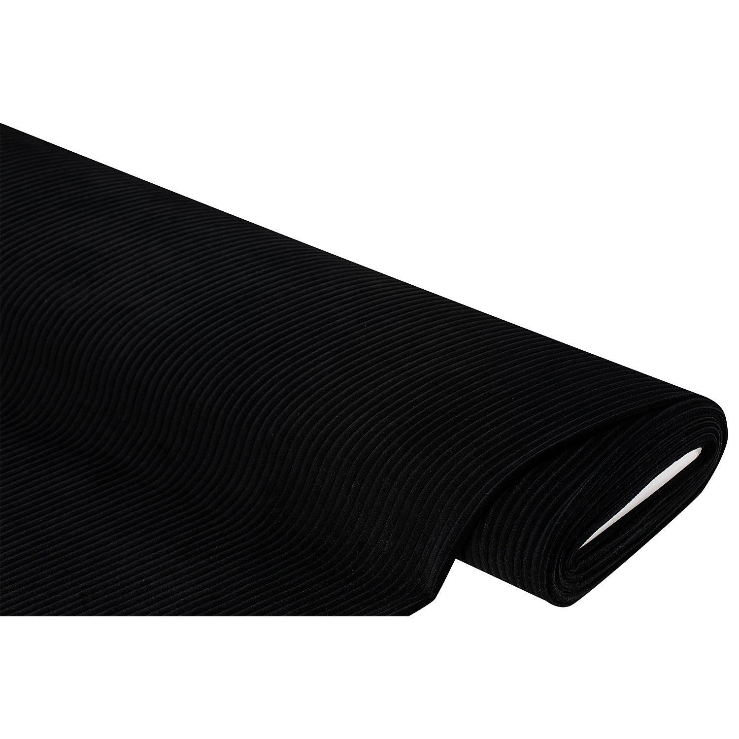 Nicki-Jersey in Cord-Optik, schwarz