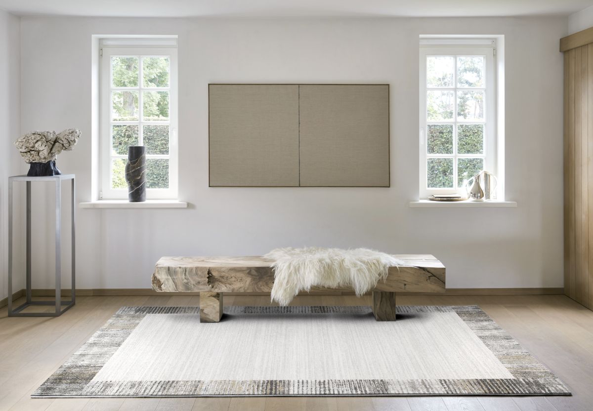 Webteppich Surma Silber-Grau-Gold 80 x 150 cm