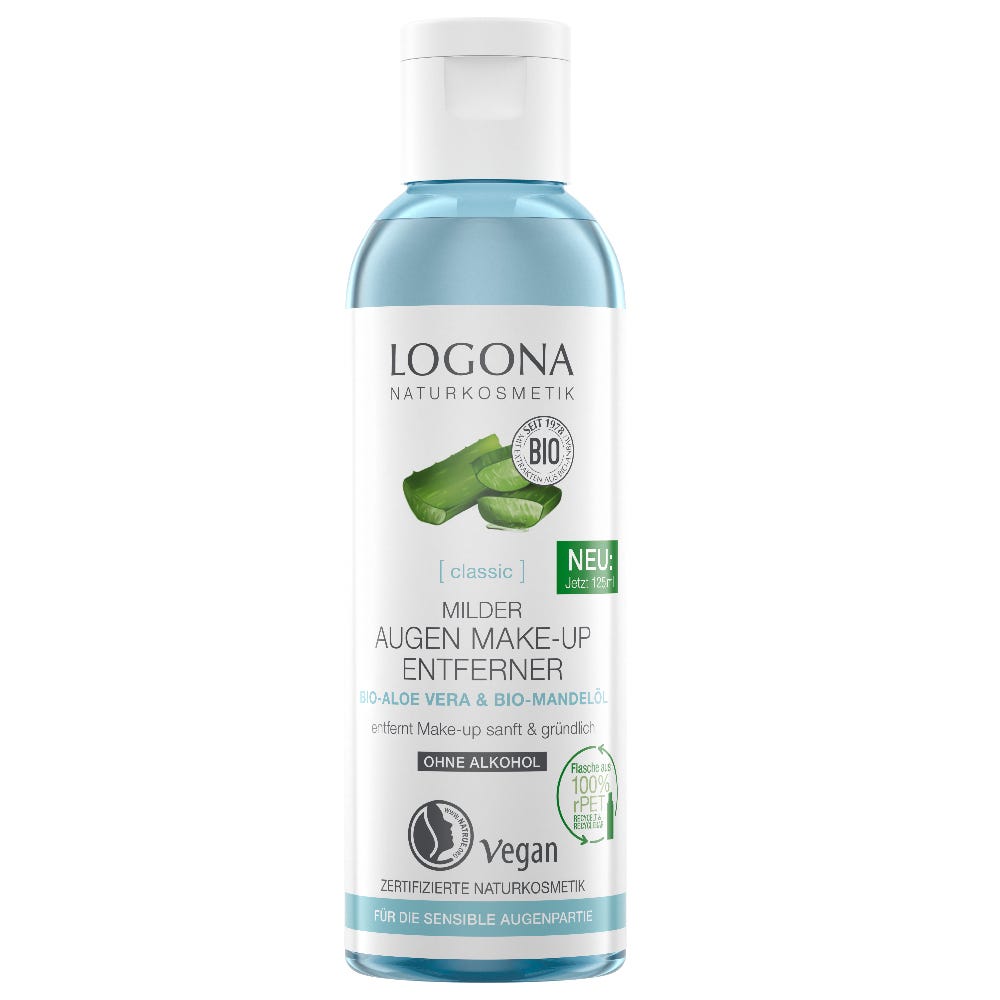 LOGONA Milder Augen Make-up Entferner Bio-Aloe Vera 125 ml