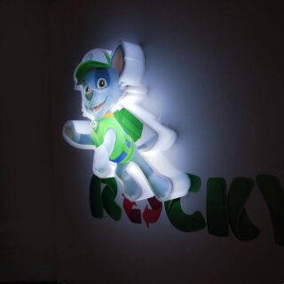 Paw Patrol 3D Mini LED Leuchte Rocky 13 cm