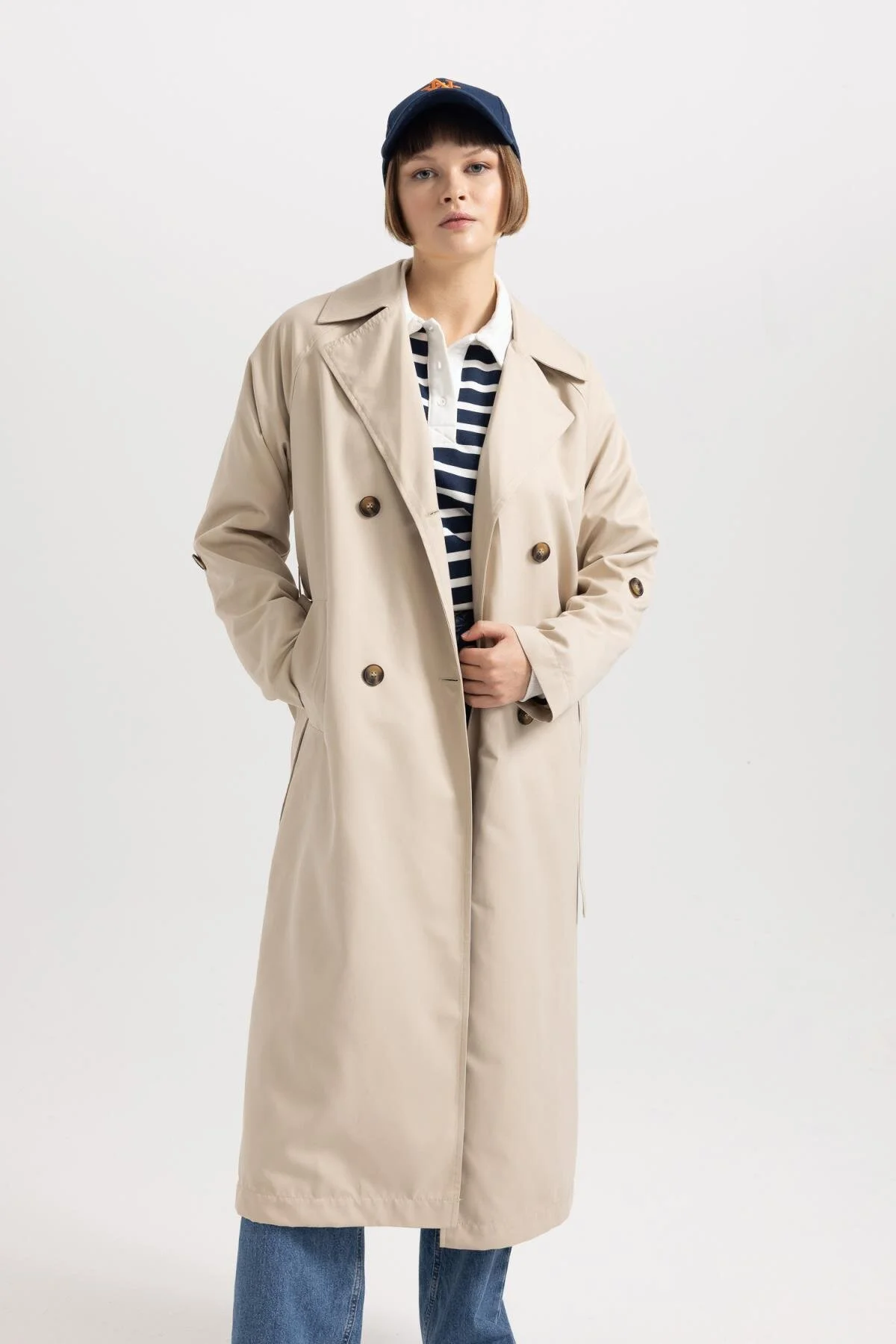 DeFacto  Wasserdichter Relaxed Fit Trenchcoat Z5493az24sp