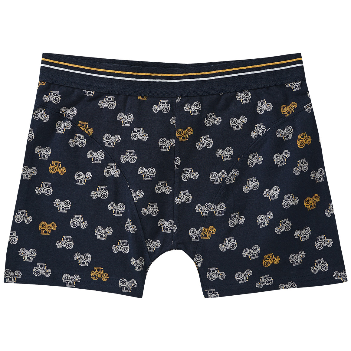 3 Jungen Boxer mit Trecker-Print