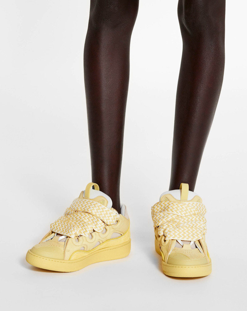 SNEAKERS CURB EN CUIR