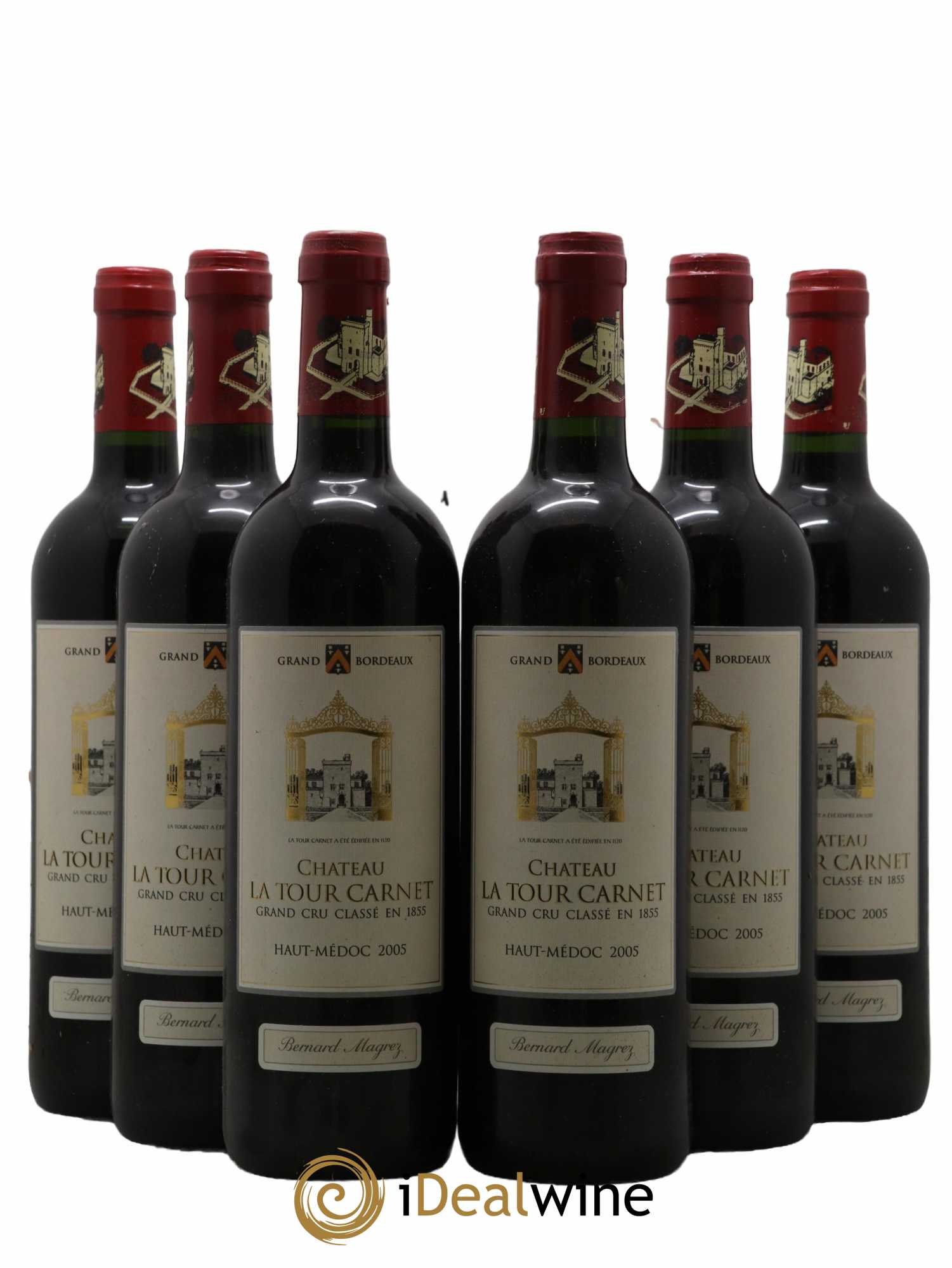 Château La Tour Carnet 4ème Grand Cru Classé  2005 - Lot de 6 Bouteilles