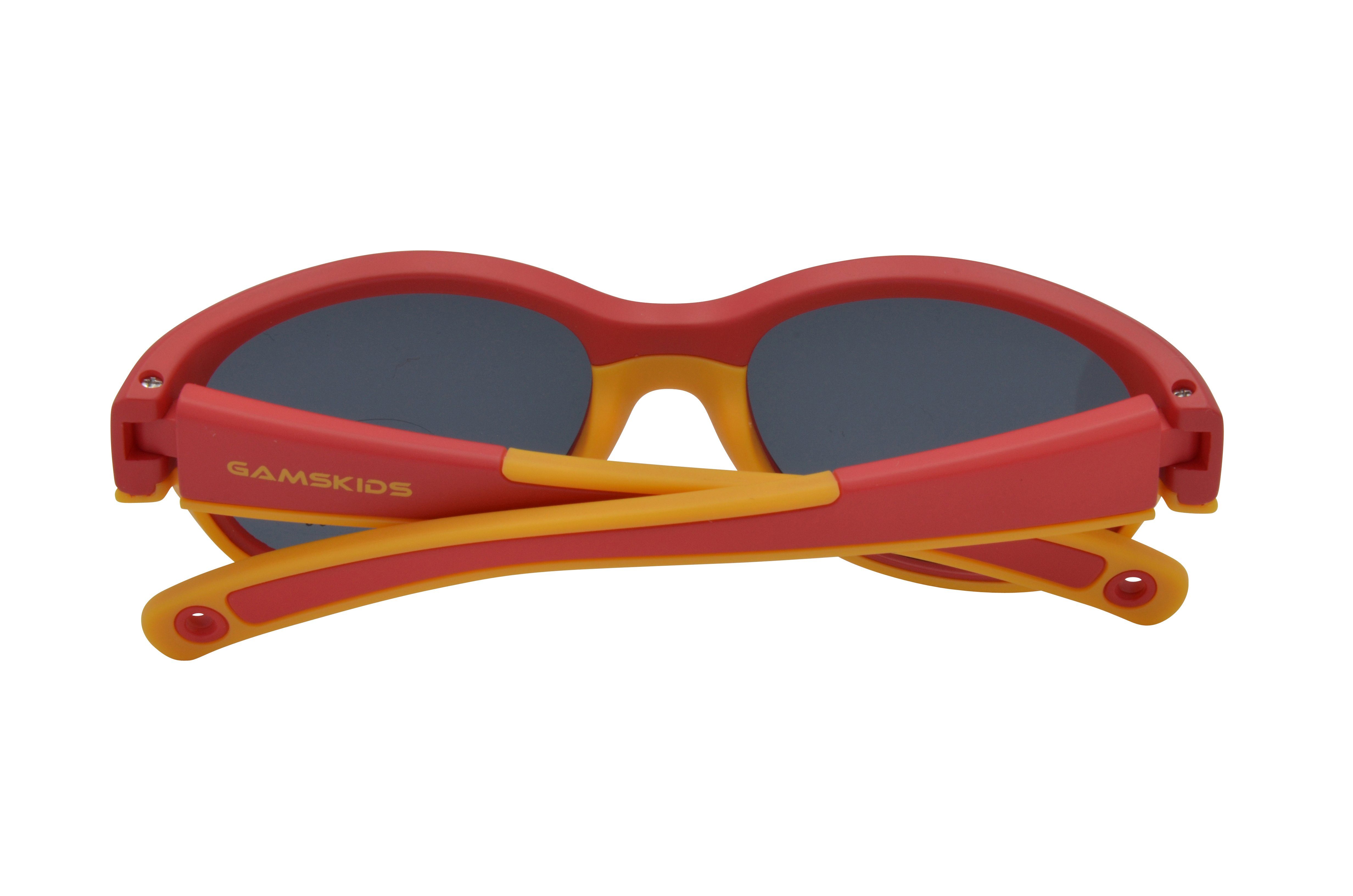 Gamswild Sonnenbrille WK7421 GAMSKIDS Kinderbrille 2-5 Jahre Kleinkindbrille Mädchen Jungen kids Unisex, mintgrün, pink, rot-orange incl. Brillenband