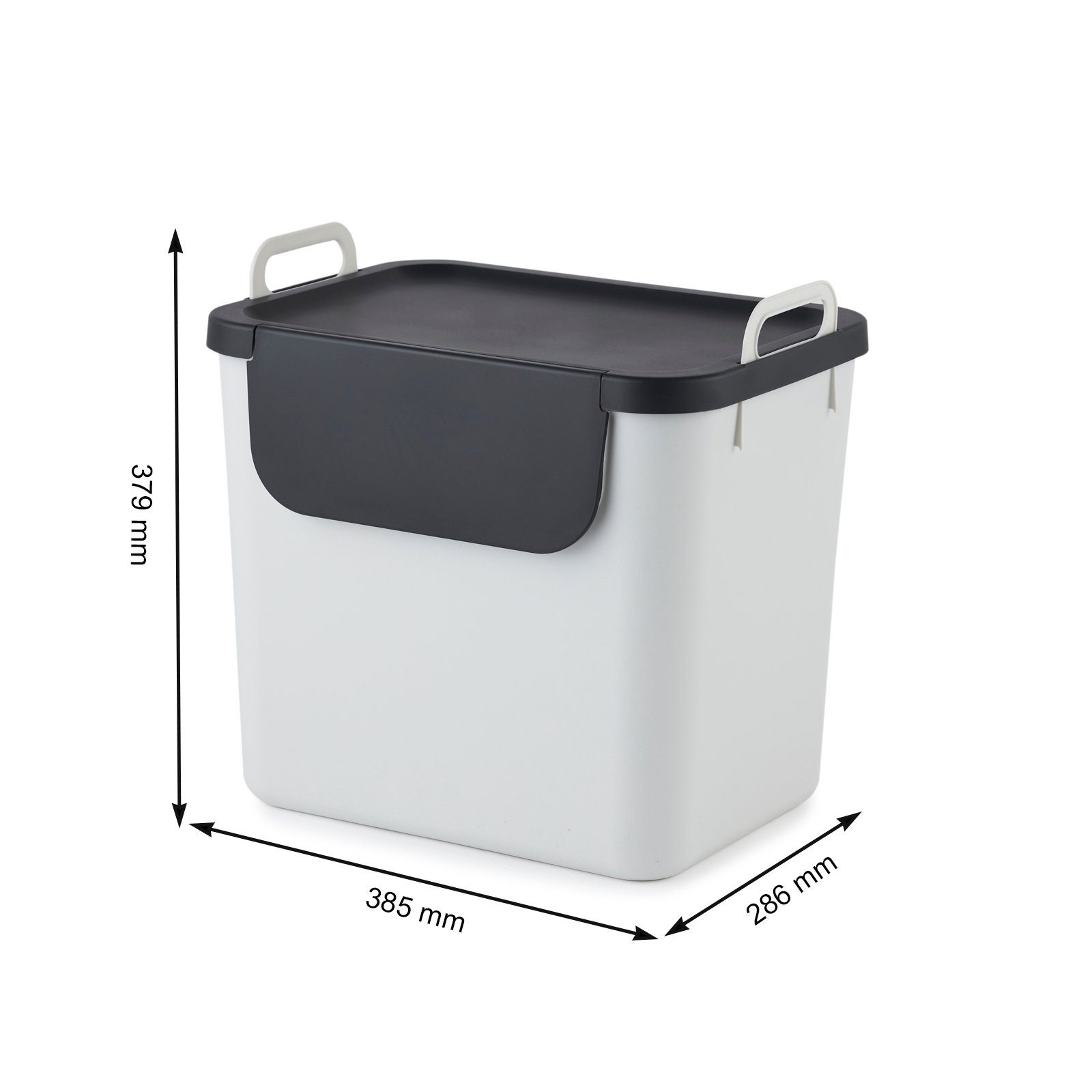 ROTHO Mülltrennsystem Jive Mülltrennsystem Set 3er-Set Mülltrennsystem 30l
