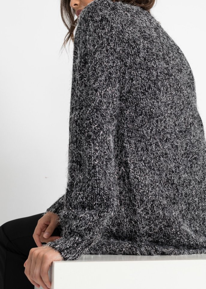 Strickjacke mit Glitzer