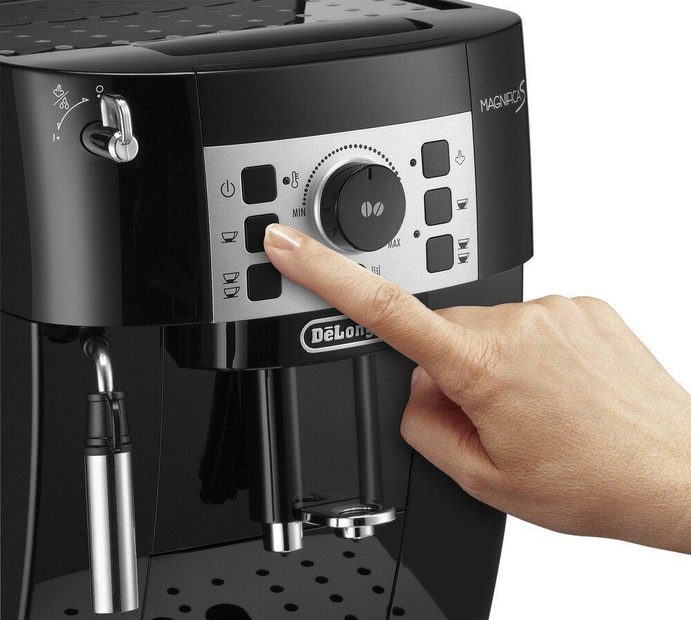 De'Longhi Kaffeevollautomat ECAM 20.116.B, Kegelmahlwerk, Brühgruppe herausnehmbar, vollautomatisches Spül- und Entkalkungprogramm