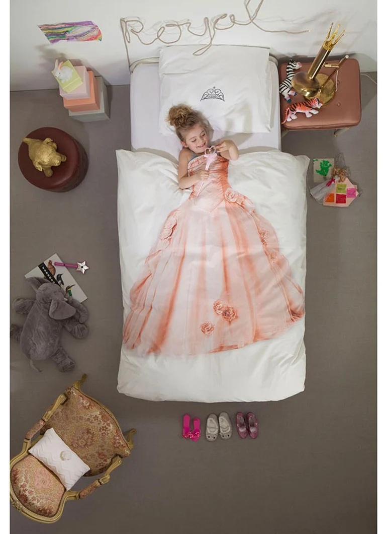 Snurk Princess cotton percale children's duvet cover set 160TC - including pillowcases