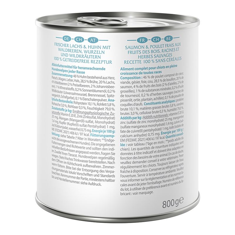 Little Wolf of Wilderness Junior 6 x 800 g - Duo-Protein