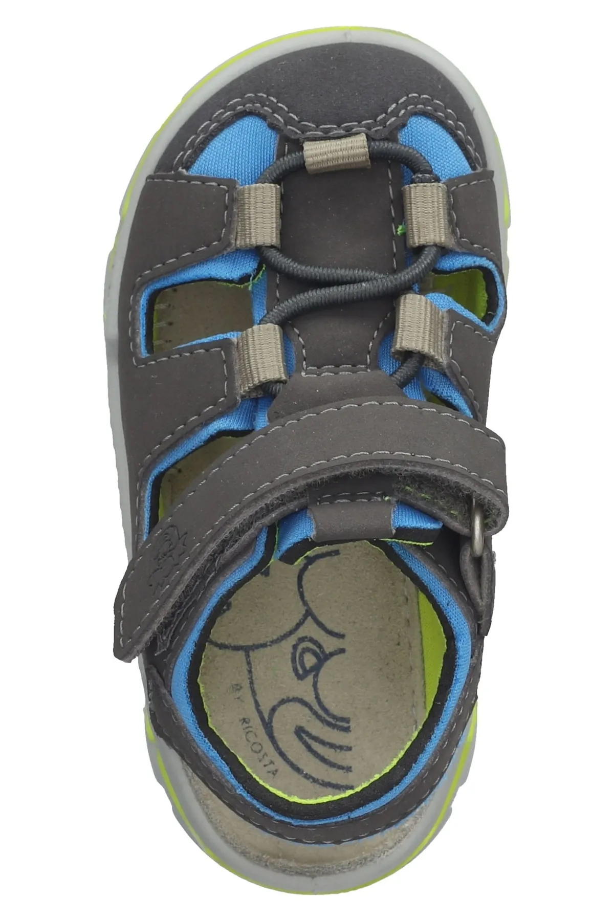 pepino  Sandalette - Grau - Flacher Absatz