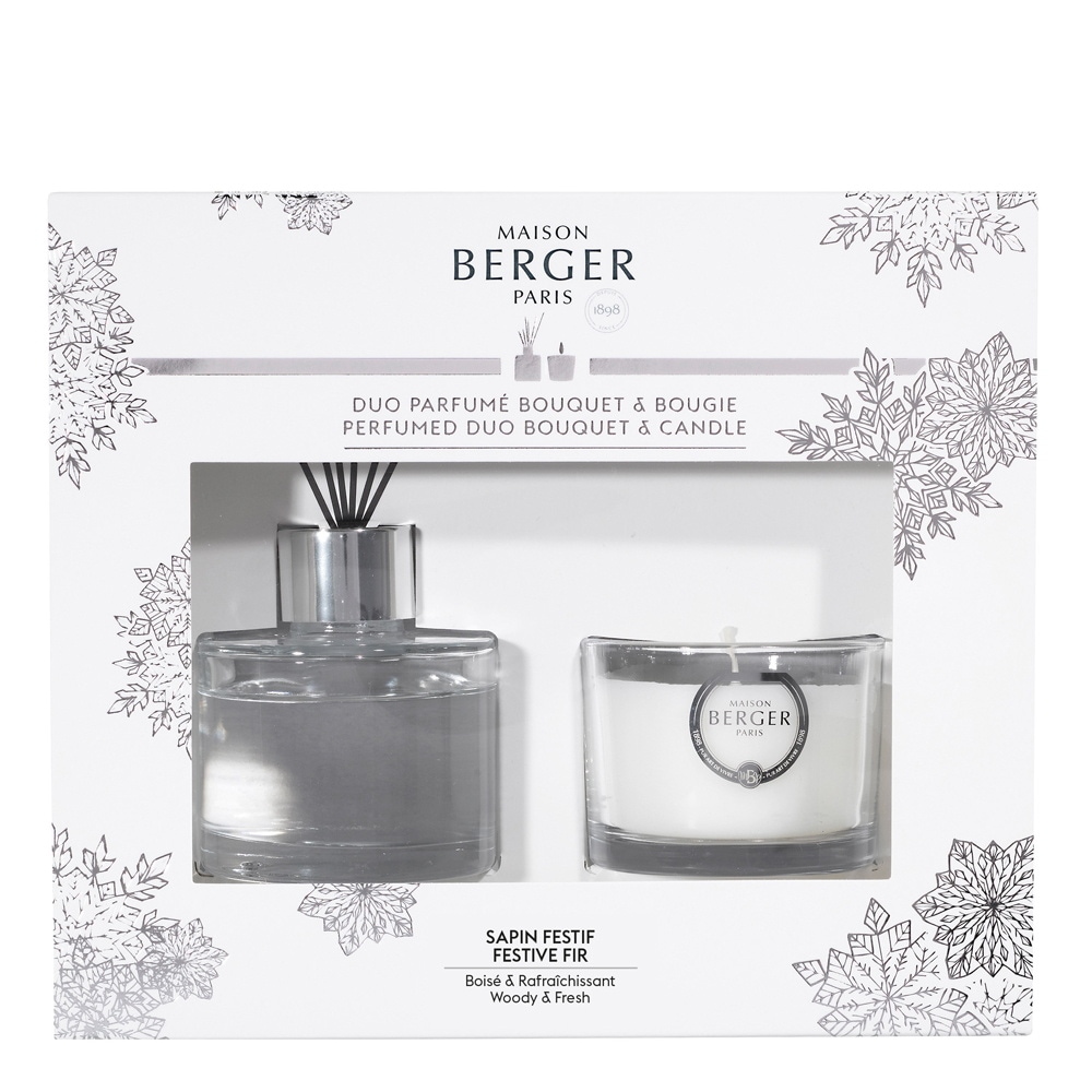 Maison Berger Mini duo winter sapin festif Mini bouquet bougie