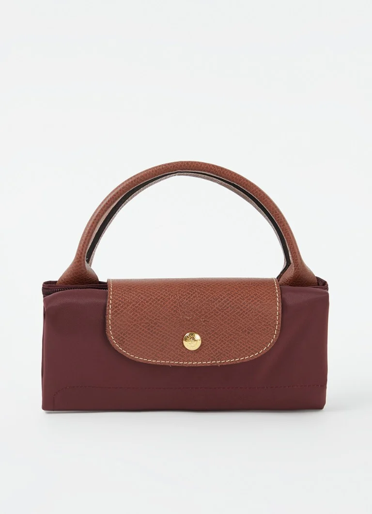 Longchamp Le Pliage Original Reisetasche S mit Lederdetails