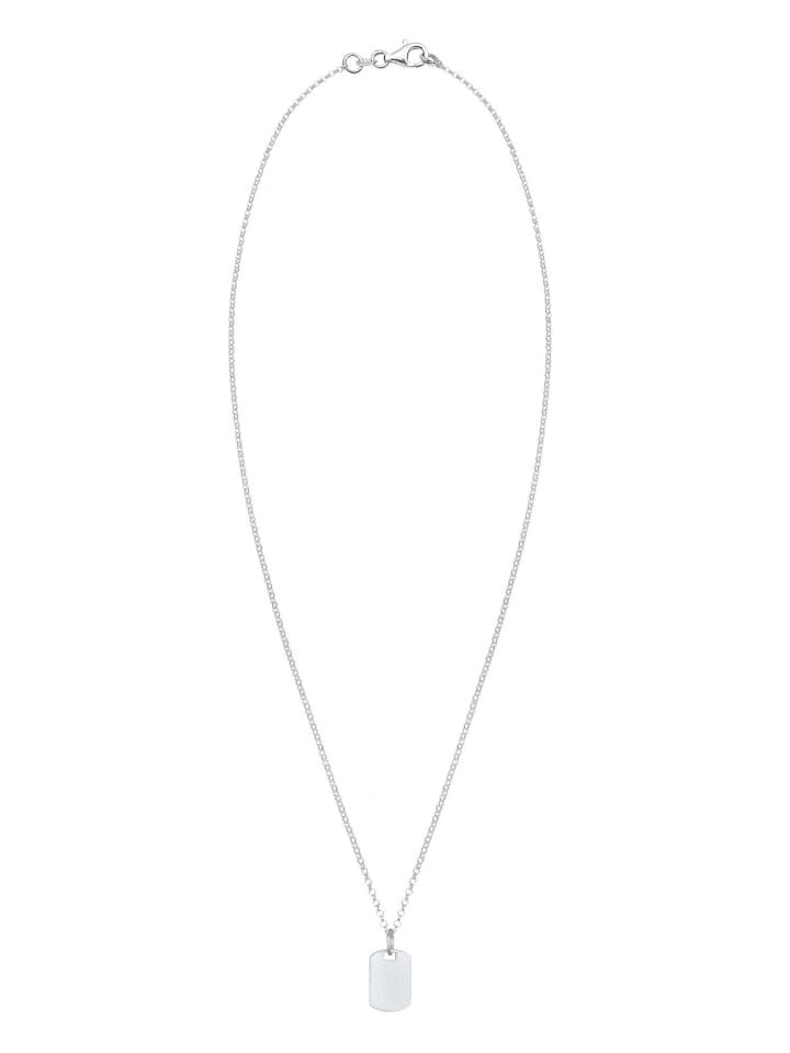 KUZZOI Halskette 925 Sterling Silber Dog Tag in Silber günstig kaufen